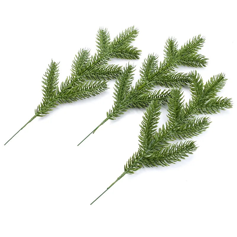 5pcs Artificial Plants Christmas Crafts Tree Vase Home Room Decora Accessories Wedding Wreath Decorative Flowers DIY Gifts Box