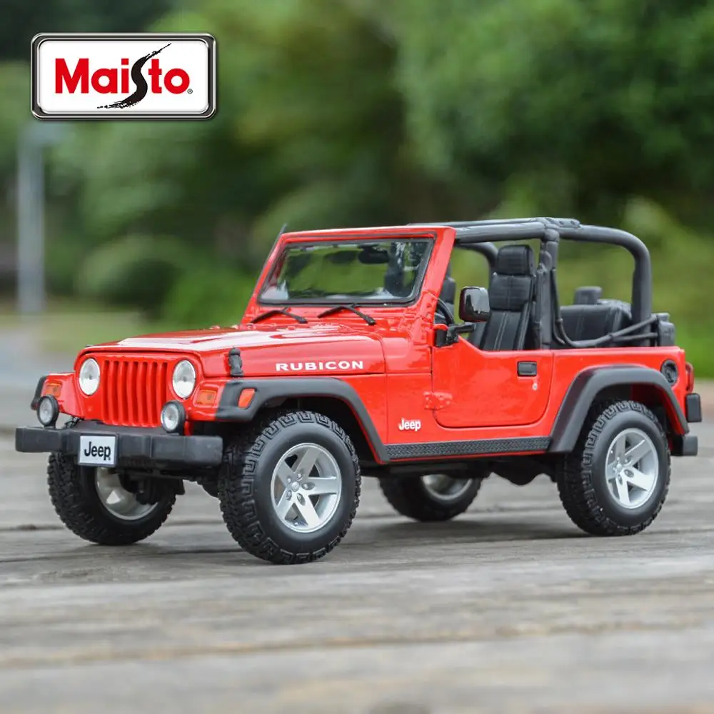 Maisto 1:18 JEEP Rubicon Wrangler Static Die Cast Vehicles Collectible Model Car Toys