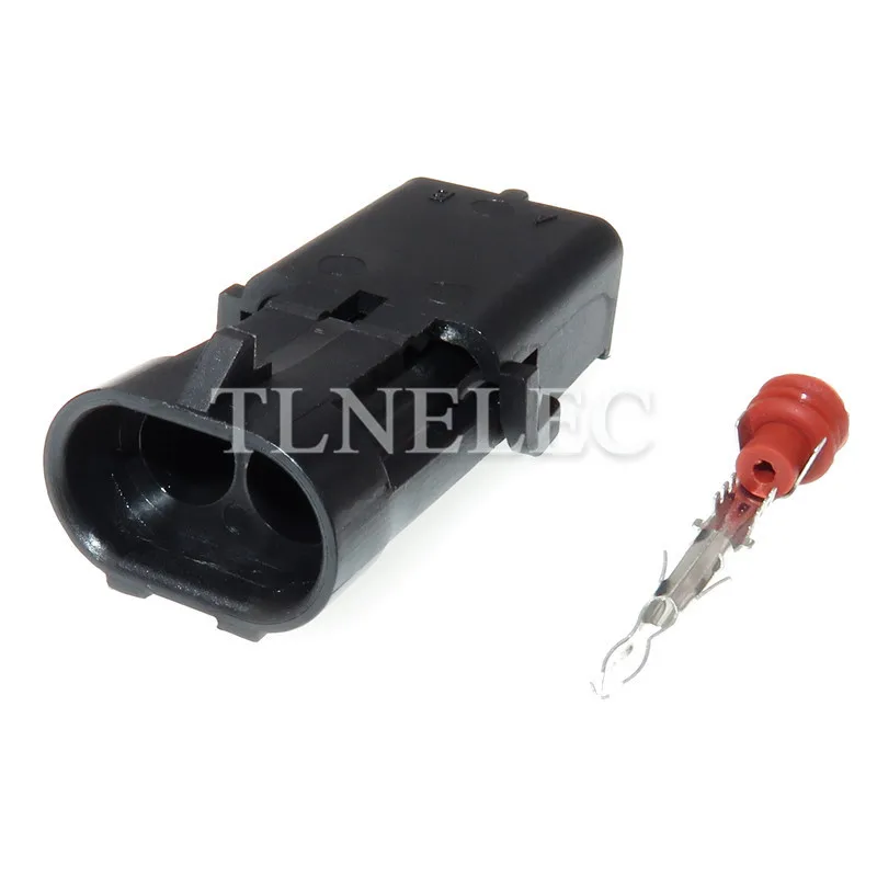 2 Pin Cách Nam Nữ Kín Kim Phun Ổ Cắm Chống Nước Đầu Cắm Ô Tô 12015792 12010973 Delphi GM