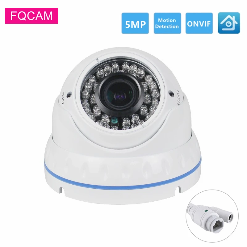 XMEeye IP Camera 5MP POE with 2.8-12mm Varifocal Lens ONVIF Protocol Home Security Video Surveillance Network Camera for Home