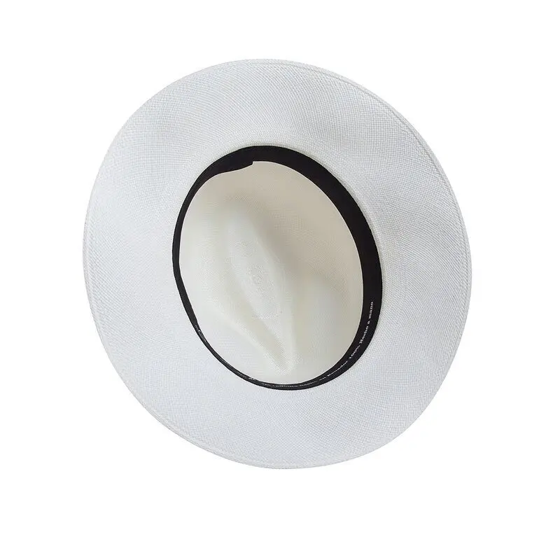 Sombrero de panamá clásico para hombres y mujeres, sombrero de moda Vintage con ala ancha, suministro de viaje al aire libre LL @ 17