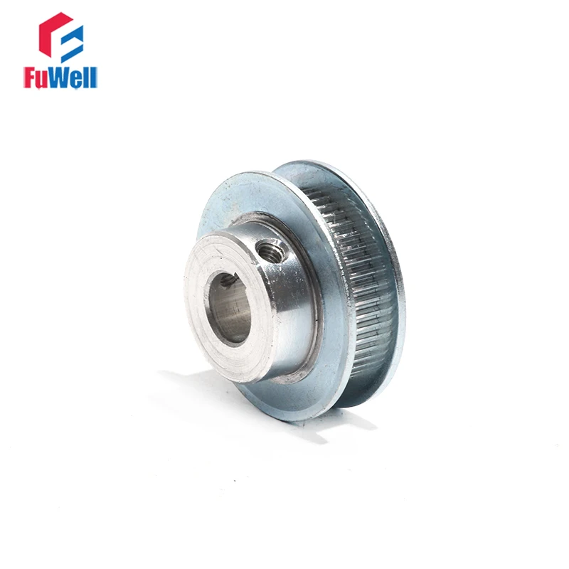 

S2M-44T Aluminum Alloy Timing Pulley 8/10/12/14/15mm Bore Toothed Belt Pulley with Keyway S2M 44Teeth Synchronous Pulley