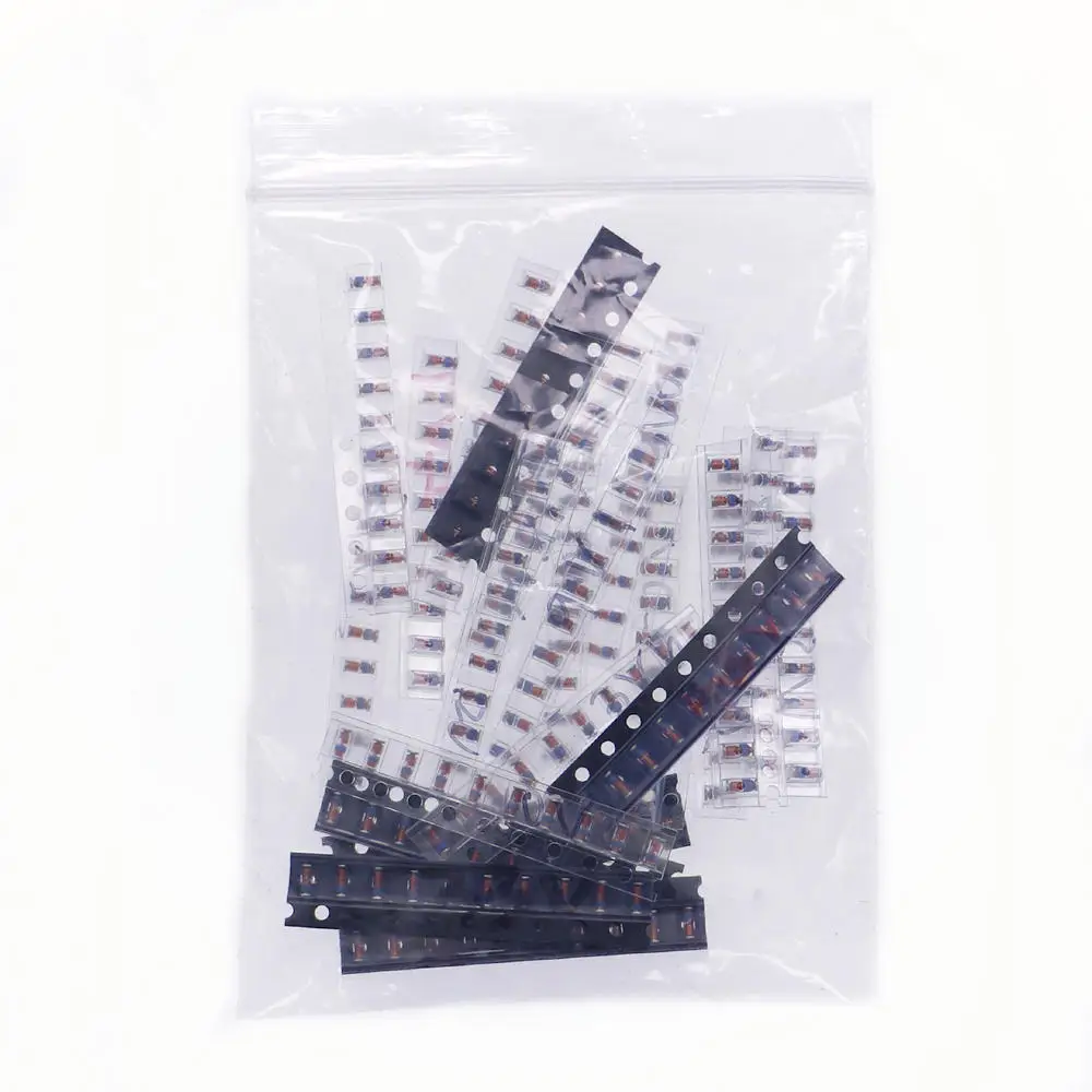 220pcs 22value x 10pcs 1/2w 0.5W High-Voltage Zener Diode SMD Assorted Kit (3V - 51V) 1206 Zener diode package Set