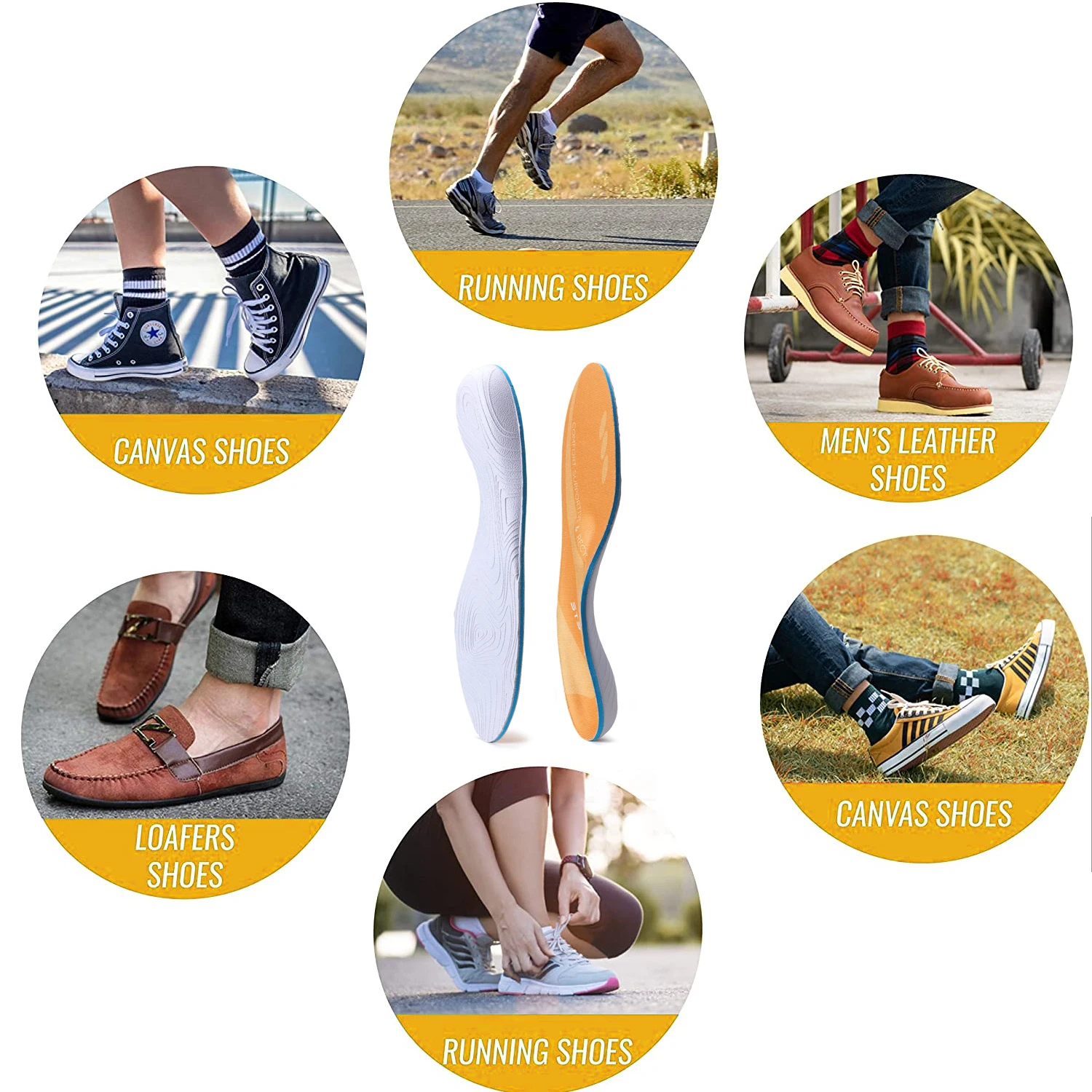 Flat Feet Orthopedic Insole Template Sneaker Insert Men Plantar Fasciitis, Orthotics Metatarsals Arch Support Sole Women Boot