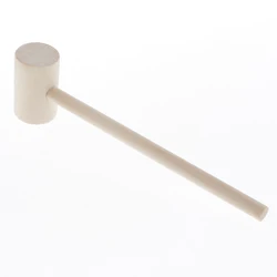Martillo de madera de cuero para niños, juguete de cangrejo, langosta, mazo para golpear, 10 Uds.