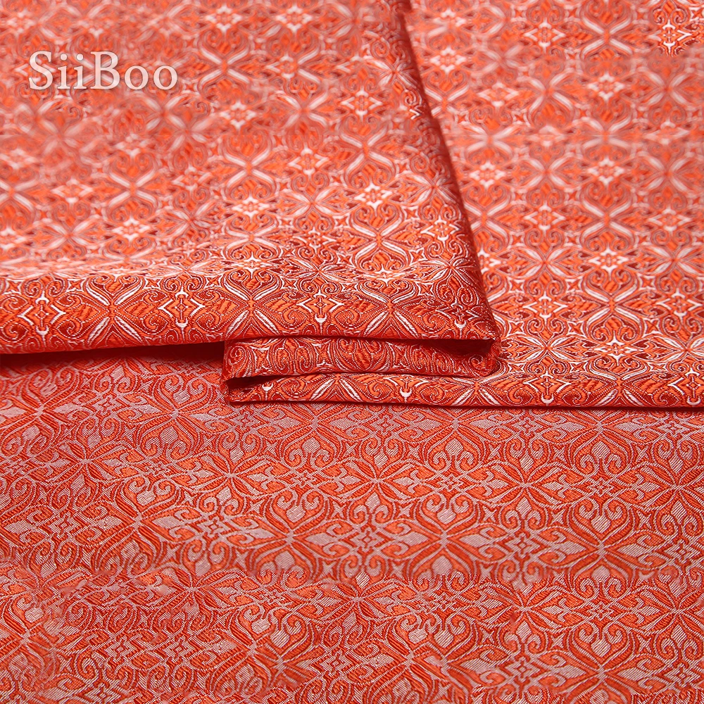 Chinese cheap fabrc retro floral jacquard brocade fabric for dress coat DIY apparel tissu telas tecidos stoffens yarn SP5390