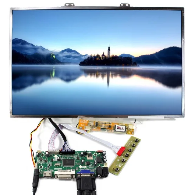 Imagem -04 - Kit de Placa Controlador para Ltn160at01 Tela do Painel 1366x768 16.0 Hdmi-compatível Dvi Vga Lcd Faça Você Mesmo Monitor de Exibição