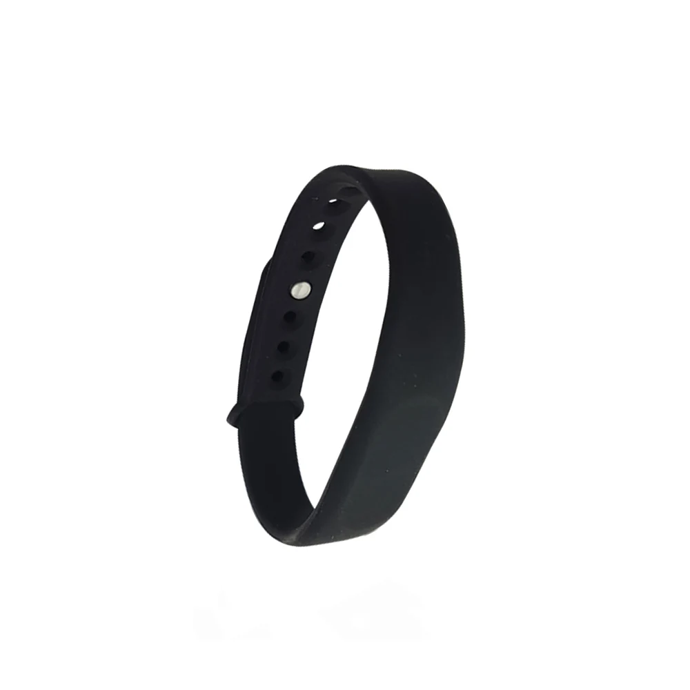 (5PCS/LOT New Dellon RFID Adjustable TK4100 125khz Silicone Waterproof RFID Wristband Bracel ID Tags