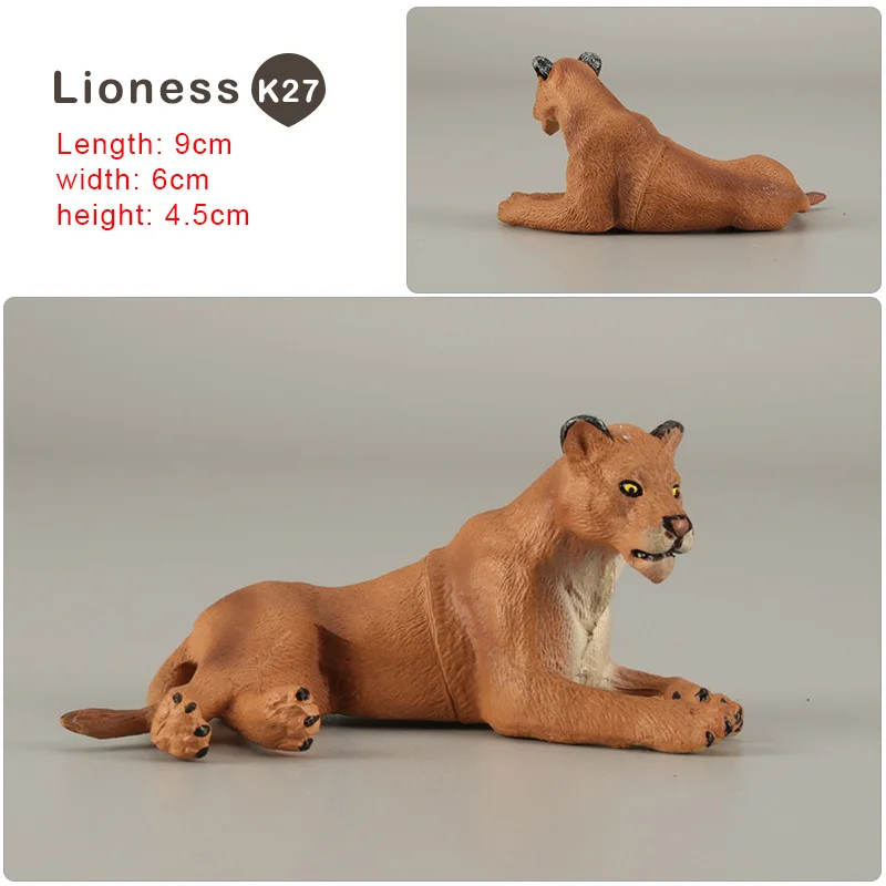 Simulation Tiger Lion Leopard Antelope Deer Lioness Zebra Donkey Animal Model Figurine Home Decor Decoration Accessories Modern