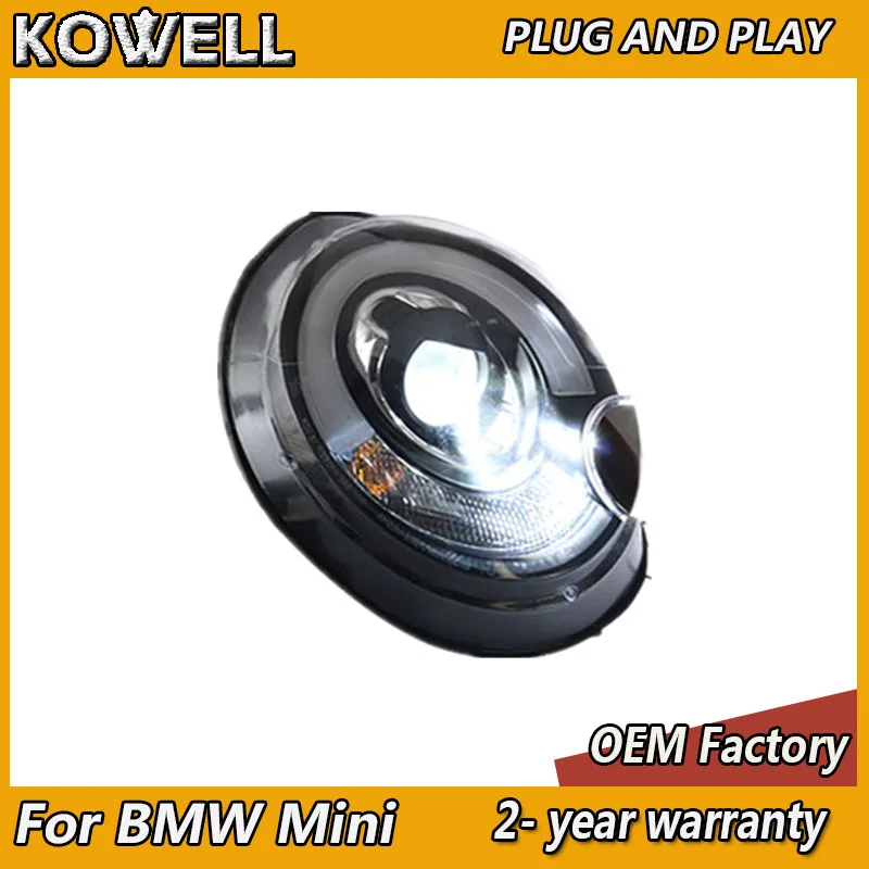 Car Styling for BMW Mini R56 Headlight 2007-2013 Mini R55 Headlights DRL Turn Signal Low High Beam Projector Lens