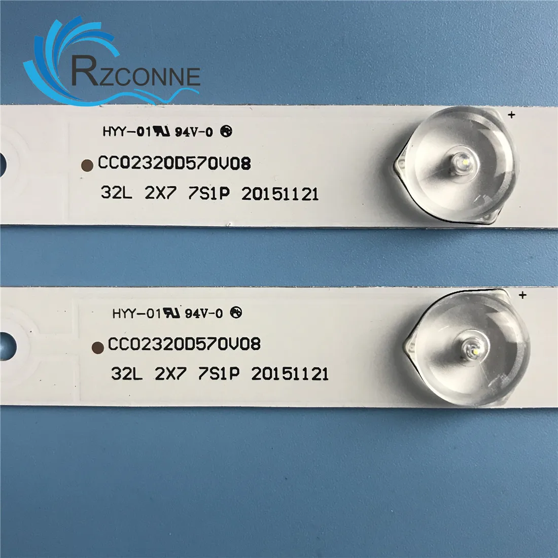 Tira de retroiluminación LED de 570 mm 7 lámparas para PLDV 321300 -C LE-8822A CV315PW07S CC02320D570V08 CC02320D570V02 32L 2X7 7S1P 20151121