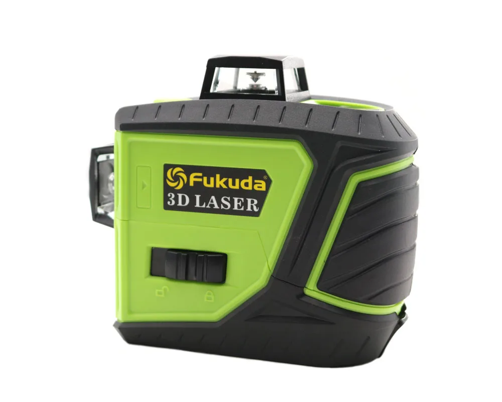 Fukuda 12 Line 3D laser level 360 Vertical And Horizontal Self-leveling Cross Line Green beam Laser Level