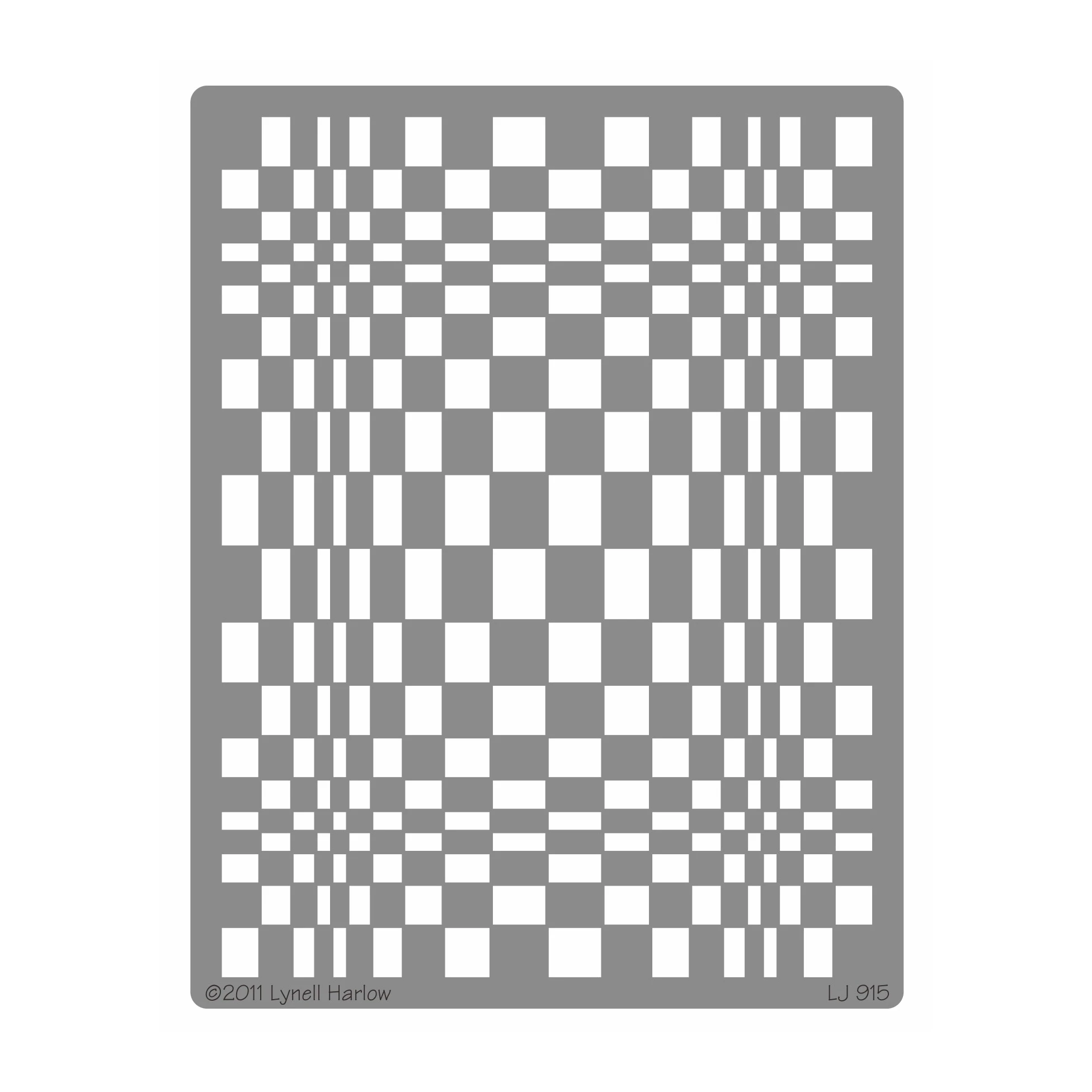 Embossing Dreamweaver Stencils LJ 915 Opto checkerboard