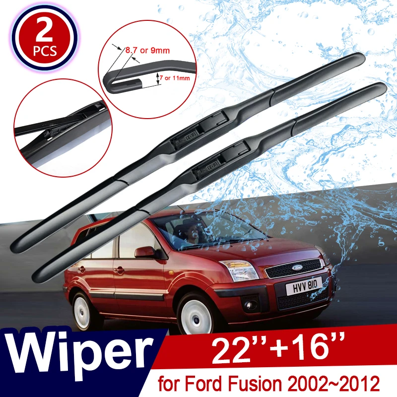 

Car Wiper Blades for Ford Fusion 2002~2012 Europe Model Front Window Windscreen Windshield Wipers Car Accessories 2003 2006 2011