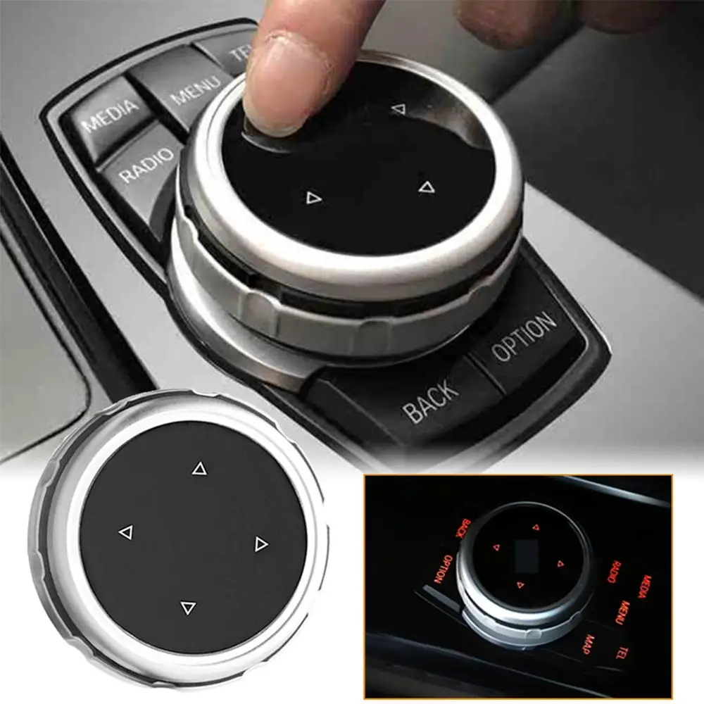 

Modified Center Console Multimedia Control Button Knob Trims Cover Decoration ABS Plastic Decoration for BMW F10 F20 F30 iDrive