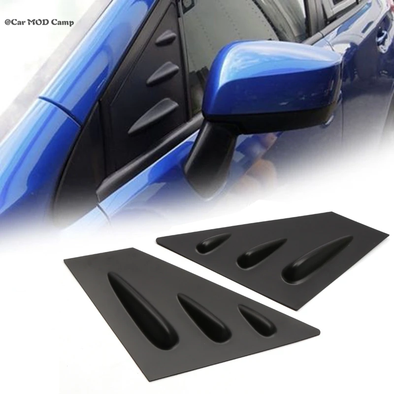 Car Accessories for Subaru WRX STI Sedan 2015-2020 ABS Front Window Louvers Shutters Cover Trim 2pcs