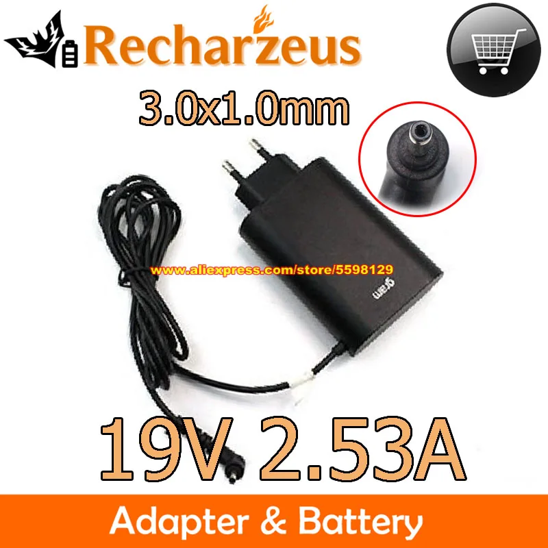 Genuine EU Plug For LG GRAM 15Z970 14Z980C 17ZD MSIP-REM-APY WA-48B19FS Ac Adapter HU10182-17147 19V 2.53A ADS-48MS-19-2 Charger