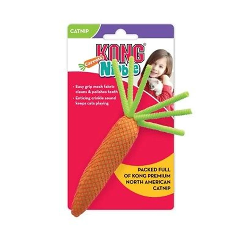 KONG Nibble Carrots Assorted Cat Toy, Color Varies