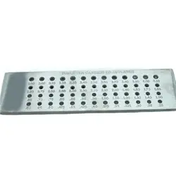 Dây Chuyền Ti-tan Dây Drawplate 52 Lỗ Tròn 0.26-4.10Mm Jewellers Vẽ Tấm