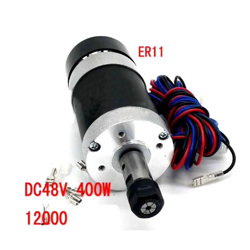 

ER11 400W DC High Speed Brushless Spindle motor Kit 0.45 N.m 12 000rpm with Mach3 Driver Speed Controller for Milling machine