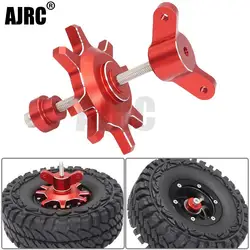 Ajrc Metallic Black/red Tire Assembly/disassembly Aid Tool For 1/10 Rc Crawler Car 1.9 2.2 Inch Beadlock Wheel