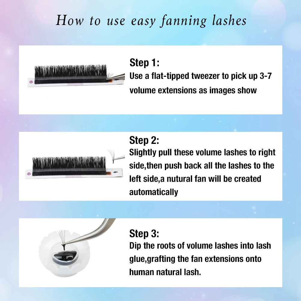TDANCE Easy Fanning Schnell Blühende Wimpernverlängerungen Einzelwimpern Automatisch Hochwertige Volumen-Wimpern – Detail 7
