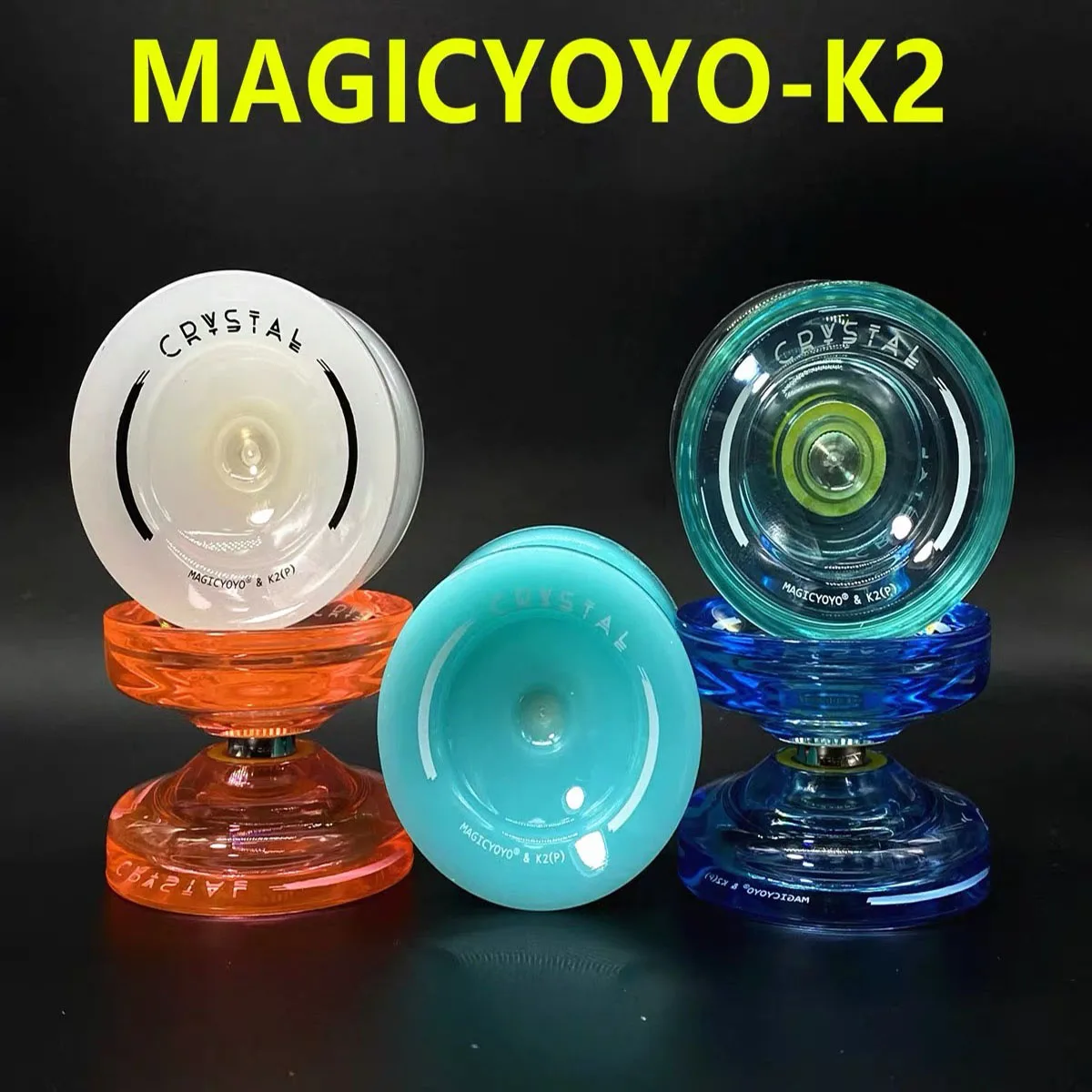 MAGICYOYO K2P-nivel de entrada Premium para novatos, moldeado por inyección clásico juguete, cristal yo-yo 1A3A5A, 8 colores, nueva actualización, regalo para niños