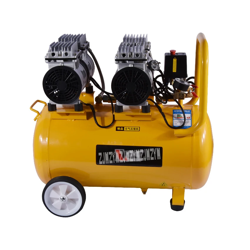 1piece Hight quality  50L Electric air compressor  1200W ,without oil  air compressor ,0.067m3/min