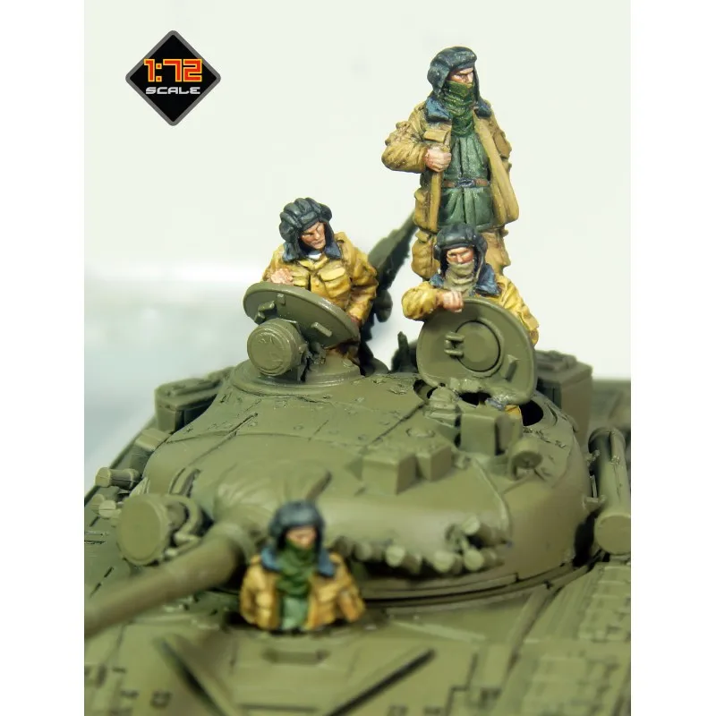 1/72 Resin Figure Model kits GK Russian tank crews Unassambled Unpainted C678