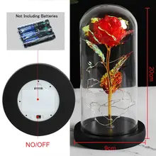 Colorful LED Night Light with Galaxy Rose #6