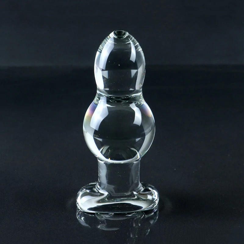 New Super Big Gourd Glass Anal Plug Prostate Massage Anal Ball Huge Glass Butt Plug Dilatador Anal Sex Toy For Couples Women Men