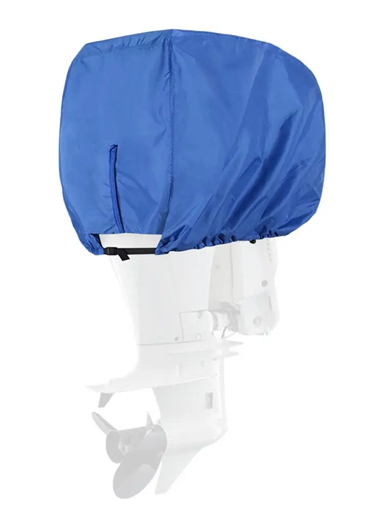 Waterproof Durable Vented Outboard Motor-Boat Engine Protective Cover Dust Cover High Quality Waterproof Oxford Fabric Blue