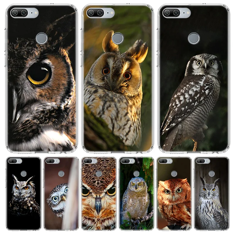 camouflage Owl Soft Phone Case For Huawei Honor 10 Lite 9 20 8S 8X 9X Y5 Y6 Y7 Y9S P Smart Z 2019 7A 7X 8A Pro Coque Cover Capa