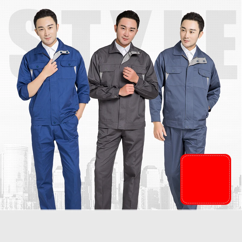 Work Clothing Sets Men Women Jackets+Pants Spring Autumn Machine Repair Welder Workshop coveralls Working Uniforms welding suits