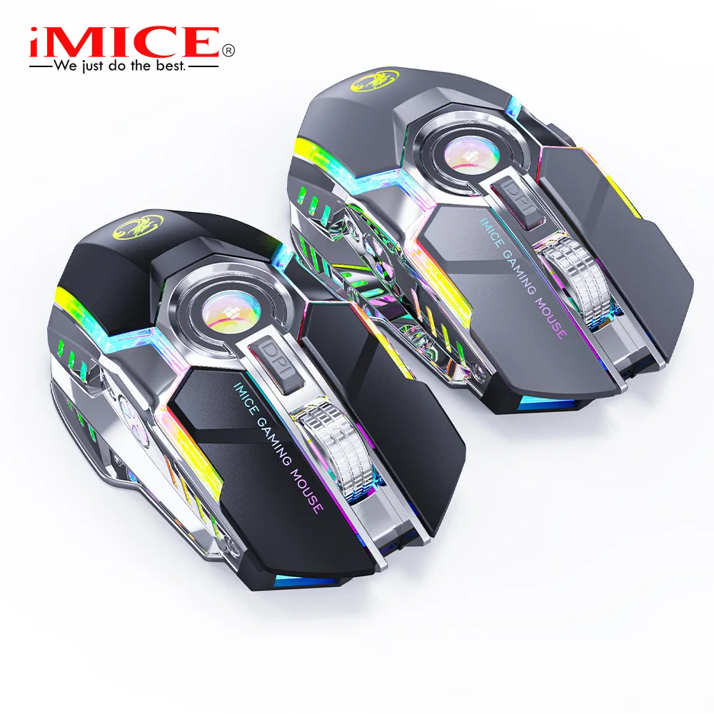 IMICE Mew G7  7-key 2.4G Charging RGB Streamer Horse Racing Wireless Gaming Mouse Suitable For Office, Etc.