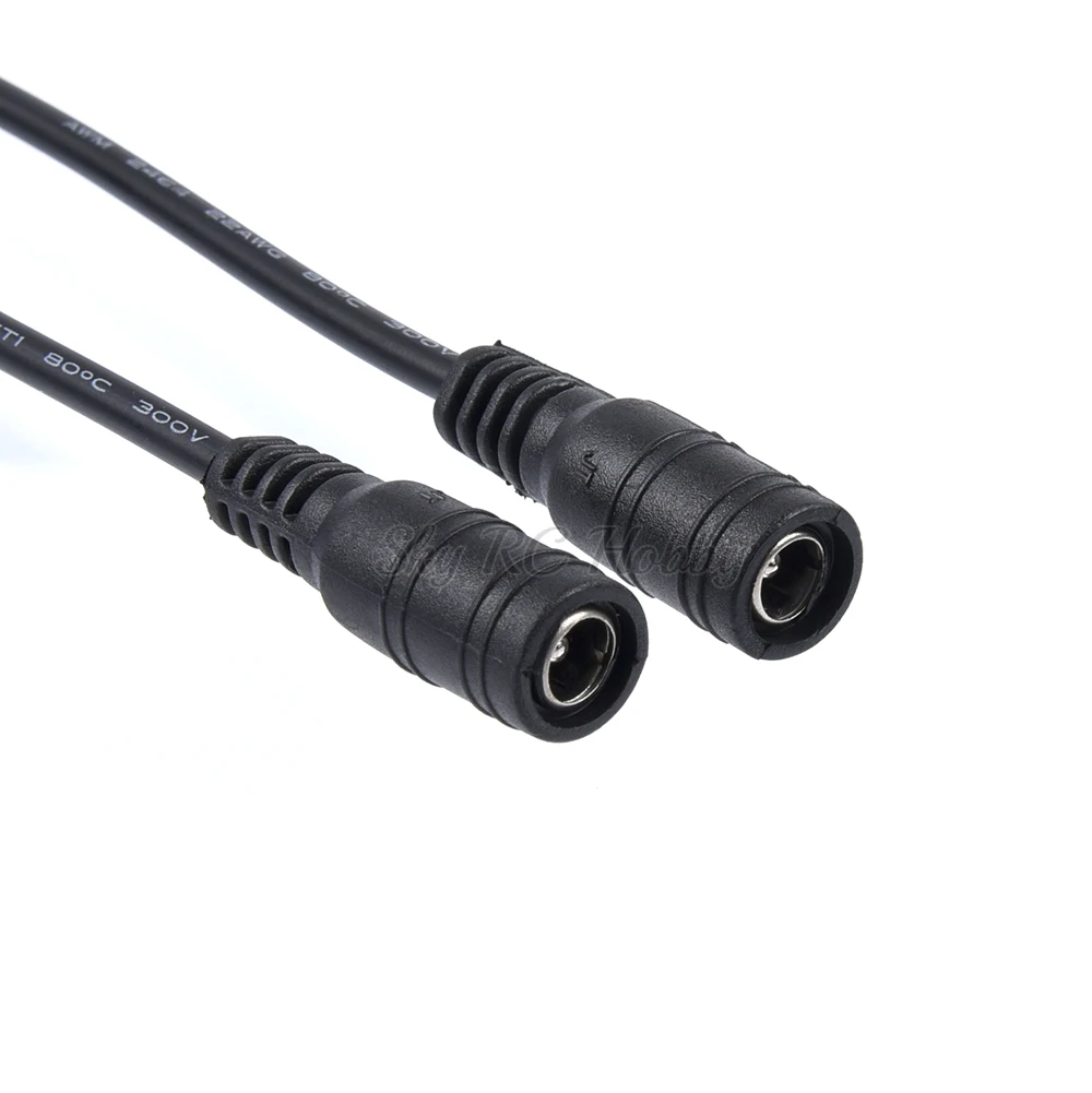 Uniwersalna wtyczka XT60 / T XT30 do DC 5.5/2.1mm żeński przewód zasilający z adapterem do Fatshark Skyzone Aomway gogle części do zdalnego