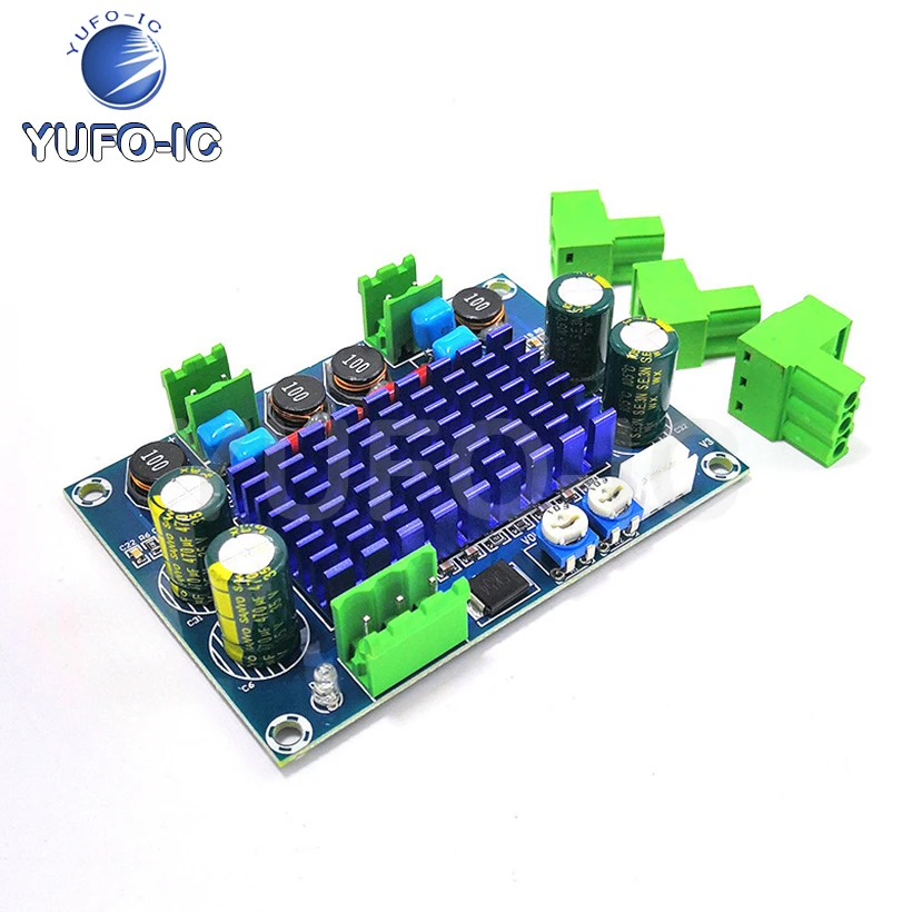 Free Ship 3pcs XH-M572 120W High-Power Pa3116d2 Digital Amplifier Board T 5-28v Chassis Dedicated Plug-in