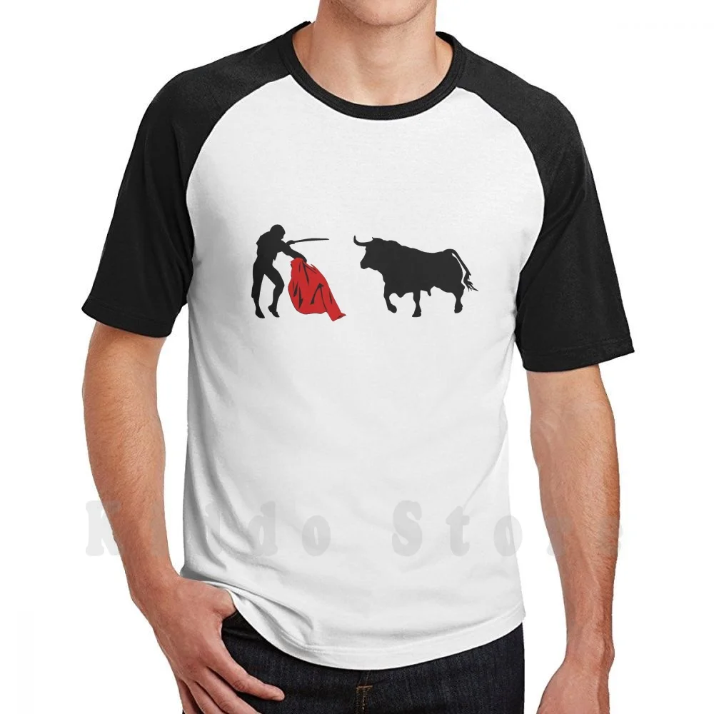 Camiseta DIY de Gran Tamaño 100% Algodón con Temática de Toro, Matador, Torero y Corrida