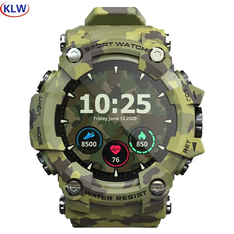 

Attack Sport Outdoor Enthusiasts Smart Watch With HR BP BO Monitoring Sports Data More Watch IP68 Waterproof Message Reminder