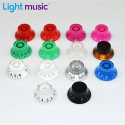 4pcs LP Electric Guitar Volume Tone Knob Top Hat Straight Guitar Speed Control Knob Plastic Guitar Accessories