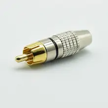 4 RCA Male Connectors for Coaxial Cable #5