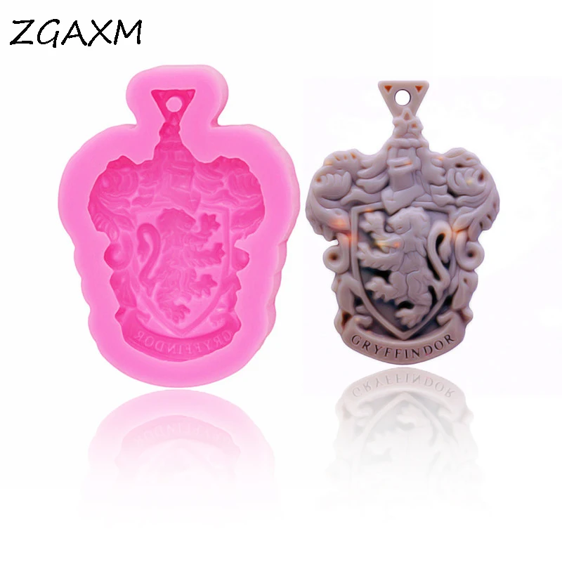 

ZG1059 New Animal lion pendant epoxy resin silicone mold DIY handmade keychain jewelry clay gadgets, home kitchen baking