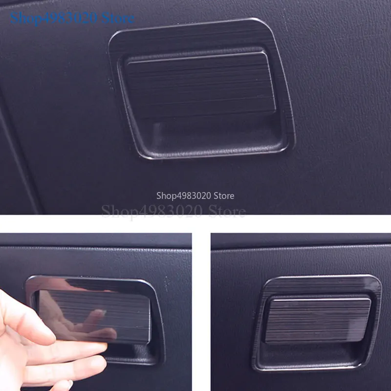 For Mazda CX-5 CX5 2017 2018 2019  Car Co-pilot Copilot Storage Glove Box Handle Frame Cover Stickers Car Styling