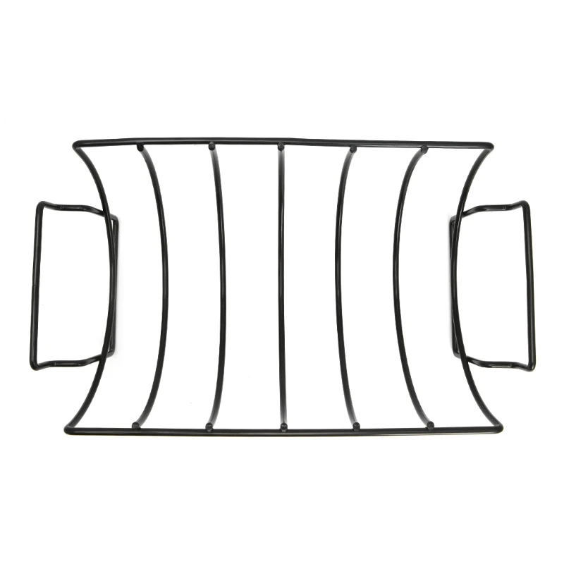 Non-Stick Metal Wire Stand BBQ Grill Steak Holder Roasting Rib Rack Kitchen Tool