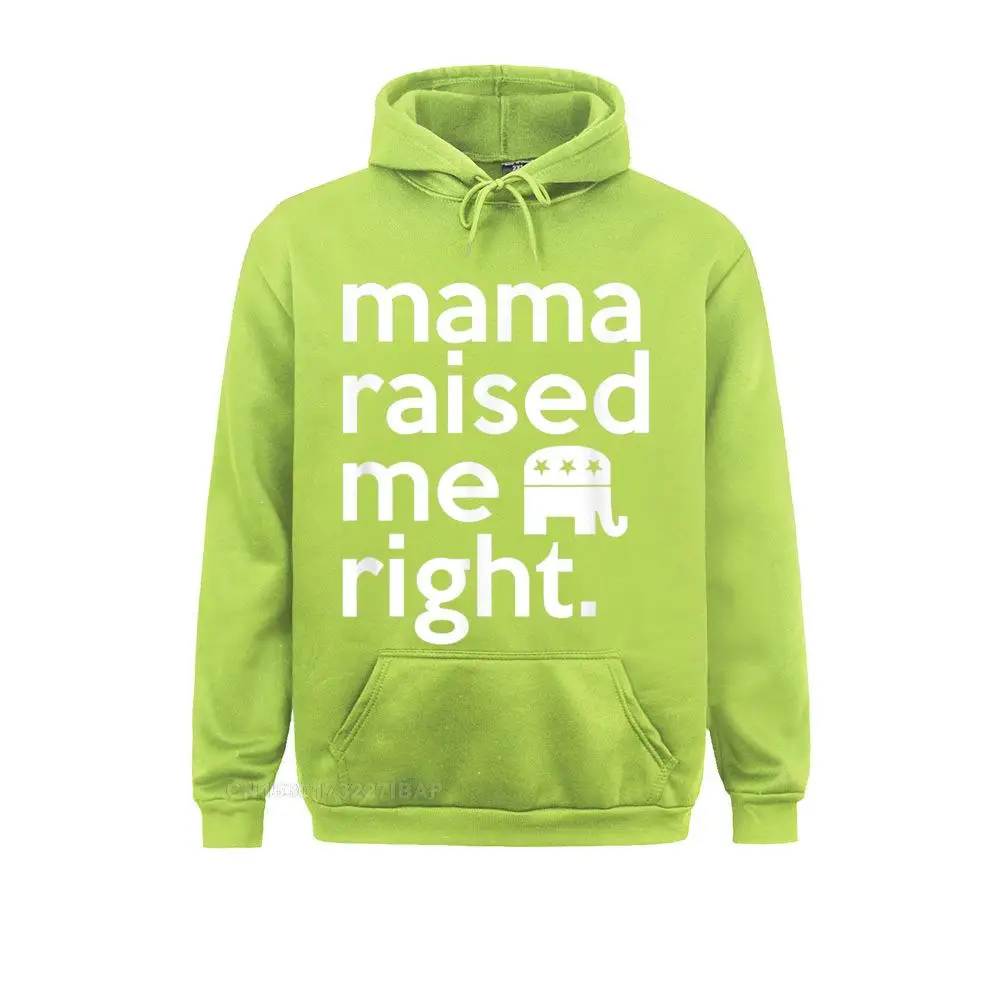 Mama Raised Southern Red State Republican Election Hooded Pullover Sweatshirts Autumn Hoodies Classic Cool Clothes Holiday Men