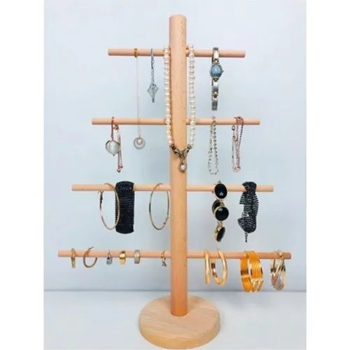 Uldemart Wood Jewelry Hanger Jewelry Stand