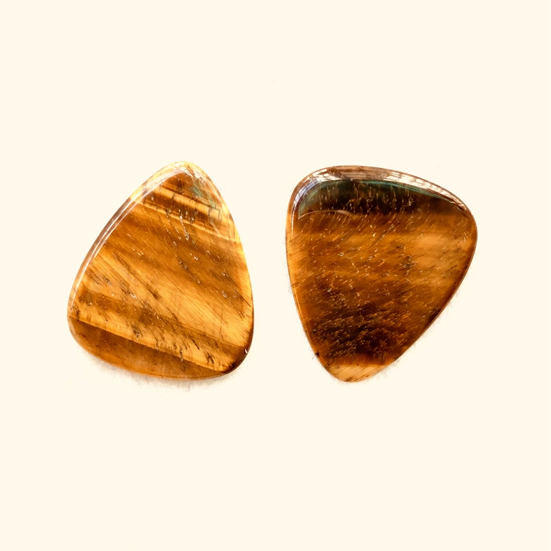 Wholesale 1pcs Golden Tiger Eye Beads Pendant,Guitar Pick,Stone Crystal Guitar Pick,