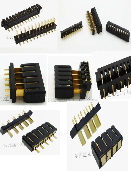 5SET Laptop Battery Socket Goldfinger Connector Note Book Battery Connectors 2P/3P/4P/5P/6P/8P 10P/12P