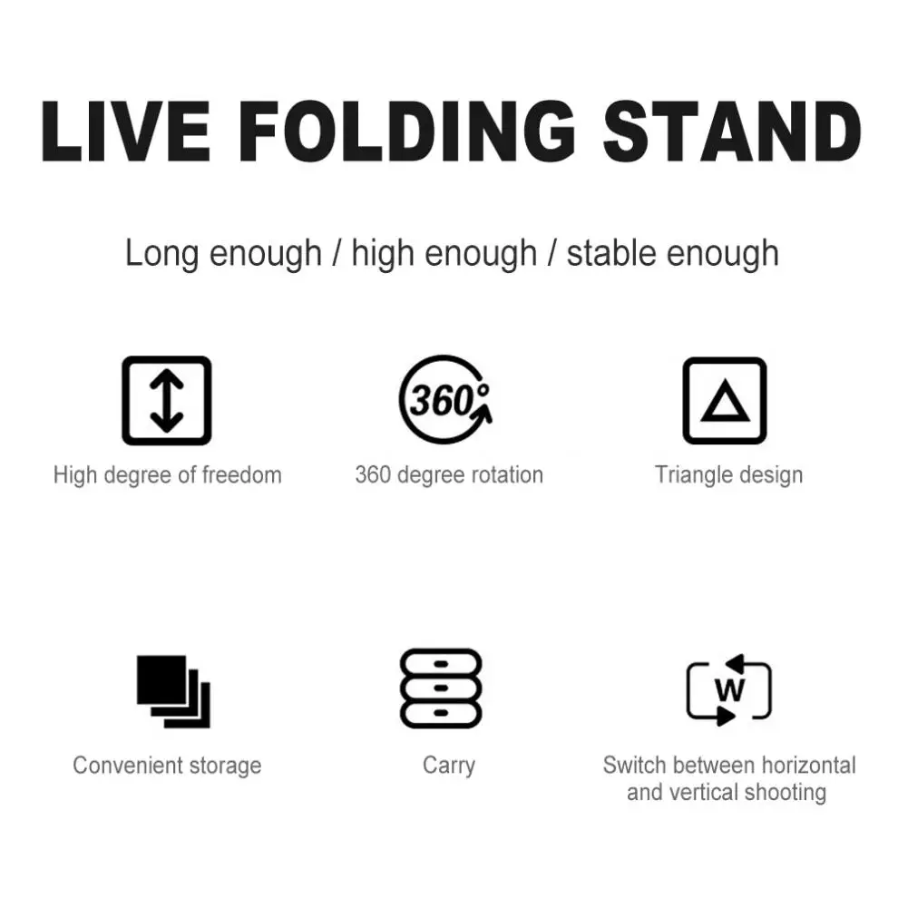 210cm Selfie Ring Fill Light Tripod Photography Light Stands Fit for Live / Photo / Studio / Video / Lighting Studio Kits