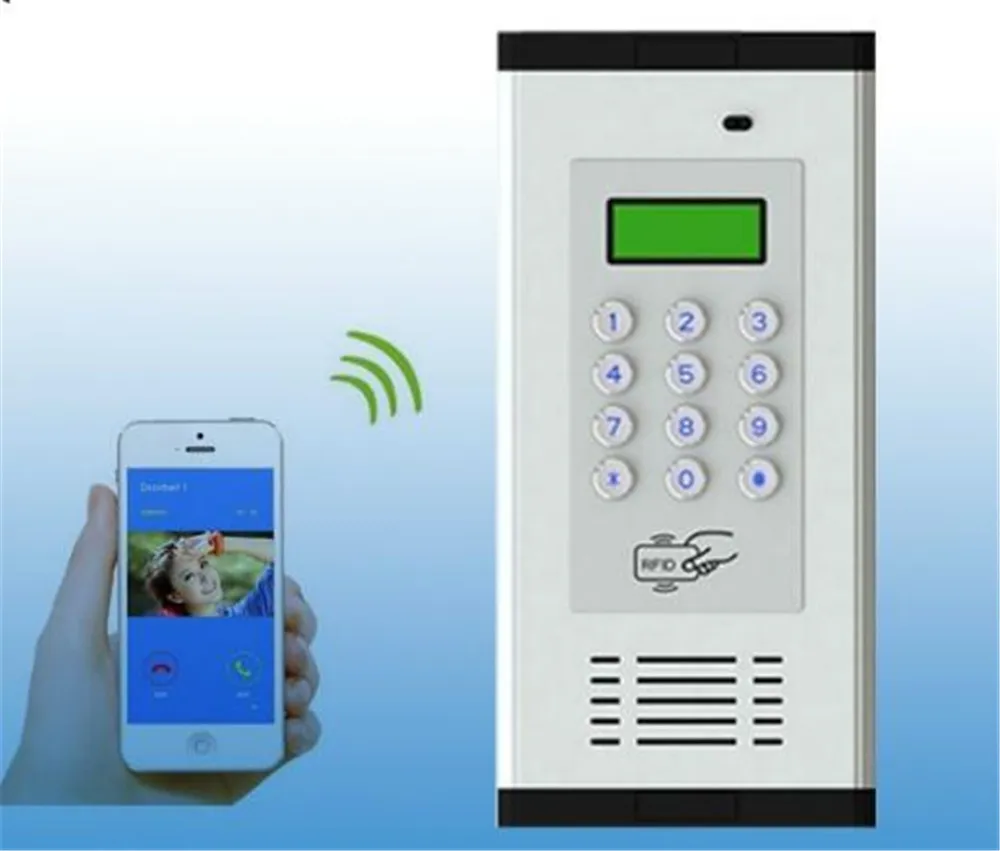 GSM 2G Apartment Intercom Access Control System Dial Remote Open Door K6